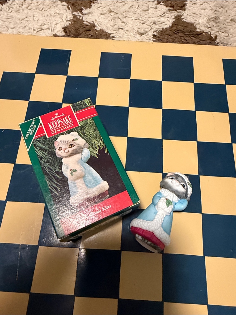 Vintage Hallmark “Christmas Kitty” 1990 ornament